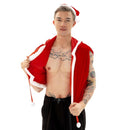 Xmas Shawl Vest Cap Santa Claus Cape Leichte Samt-Anziehkleidung.