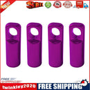 4pcs CNC Bike Tyre Presta Valve Cap Bicycle Tire Valve Dust Covers (Purple)