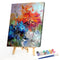 Frameless Oil Paint By Numbers Flower DIY Canvas Picture Craft for Home Newly