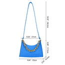 Fashion Casual Felt Shoulder Bag for Women Chain Crossbody Totes Purse Hand