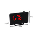 LED Digital Alarm Clock Table Clocks USB Wake up FM Radio Projector (Red)