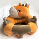 Baby Sofa Support Seat Cover Plush Learning To Sit Feeding Chair (Giraffe) Newly