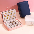Gift Leather Double Layer Storage Box Jewellery Display Case Jewelry Box