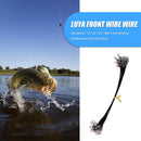 20pcs Anti-bite Fishing Line Steel Wire Leader Fishing Tackle (15cm Black) Newly