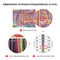 Cross Stitch Kits DIY Map 11CT Printed Embroidery 40x85cm (SZX112)