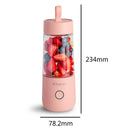 350ml Smart USB Juice Cup Portable Blender Smoothie Juice Machine (Pink)