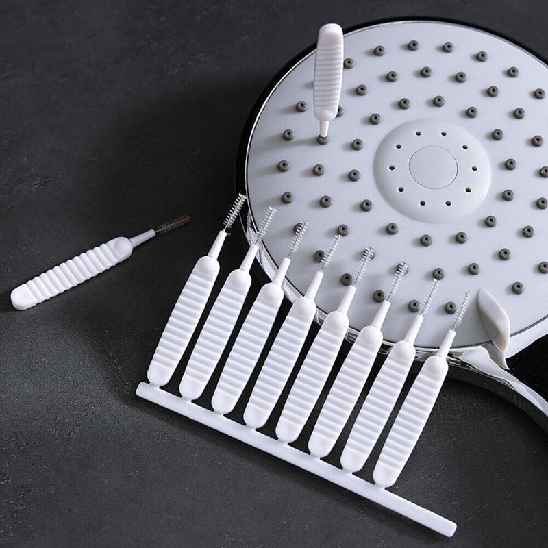 10pcs Anti Clogging Spout Small Brush Bathroom Shower Head Nozzle Cleaning Brush
