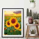 Mosaic Rhinestone Craft Diamond Painting 5D DIY Sunflowers Picture Poster Decor