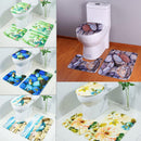3pcs/set Non Slip Water Absorb Floor Rugs Carpet Bath Mats Bathroom Decor(C