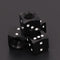 4pcs Dice Style Car Tire Wheel Tyre Caps Valve Stem Dust Covers (Black)