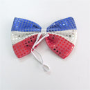70th Wedding PLATINUM JUBILEE GREAT BRITAIN FLAG SEQUIN UNION JACK BOW TIE