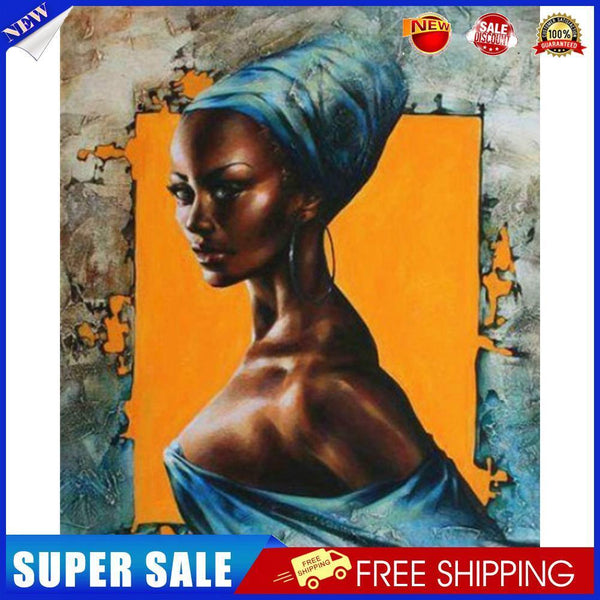 African Girl Oil Paint By Numbers Kit DIY Acrylic Painting on Canvas Crafts