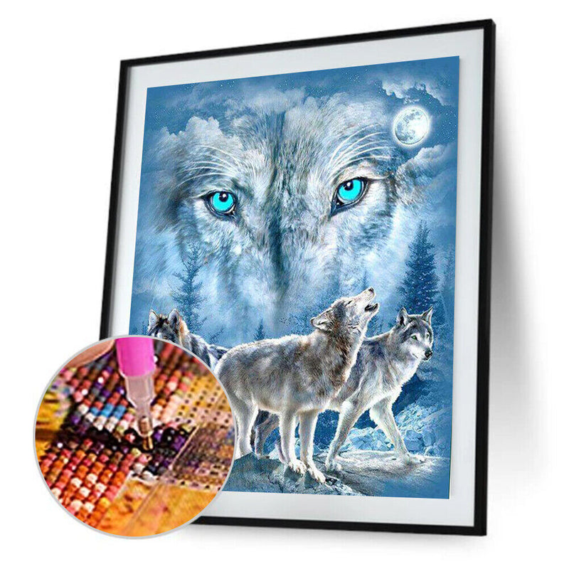Wolf 5D Diamond Painting Embroidery DIY Cross Stitch Living Room Decor Gift