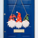 Decor House Accessories Christmas Door Decoration Hanging Sign Door Hanger Wood