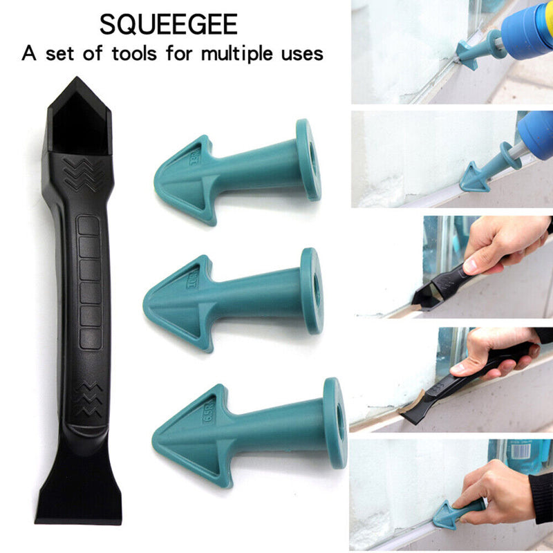 Caulking Nozzle Scraper Set Grout Tile Joints Floor Remover Tool (Sky Blue)
