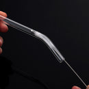 Wedding Transparent Drinking Clean Brush Plastic Box Glass Straws Straight Bent
