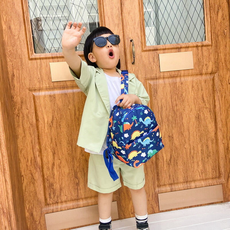 #A Children Cartoon Dinosaur Backpack Kindergarten Preschool Toddler Boys Ruck