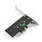 Broadroot PCI-E 3.0 x 4 to M.2 NGFF Adapter for M Key Slot Converter and Low-Pro