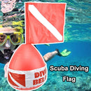 Gear Equipment Scuba Diving Flag Water Surface Marker Dive Waring Sign