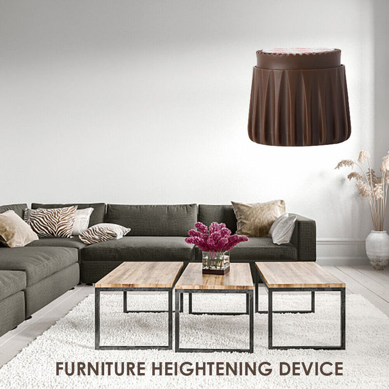 2x Bed Stabilizer Headboard Stoppers Anti-shake Frame Tool (S Dark Brown) Newly