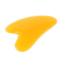 Acupoint Massage Scraper Neck Body Guasha Board for Skin Care (Yellow)