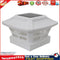 Solar Post Cap Lamp LED Waterproof Outdoor Deck Light Garden Decor (White) Newly