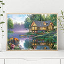 Painting By Numbers Kit DIY Sights Hand Painted Canvas Oil Art Picture Craft