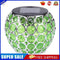 Solar  Hollow Hanging Ball Light Outdoor Waterproof Garden  (Blue+Green)