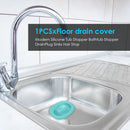 Sink Drain Strainer Hair Catcher Floor Filter Water Stopper (Light Blue) Newly