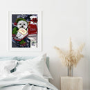 5D DIY Diamond Painting Christmas Puppy Full Drill Rhinestone Mosaic Art Pict