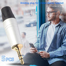 5pcs 3.5mm Stereo Connector Coupler Adapter Audio Cable Headphone Extension Plug