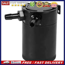Universal Baffled Aluminum Oil Catch Can 2 Port Engine Oil Catch Tank Reser
