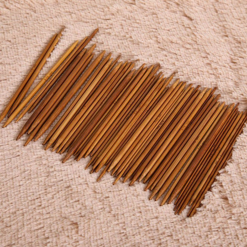 Weave Tool Handles Double Pointed Bamboo 11 Sizes Knitting Needle Cochet Hooks