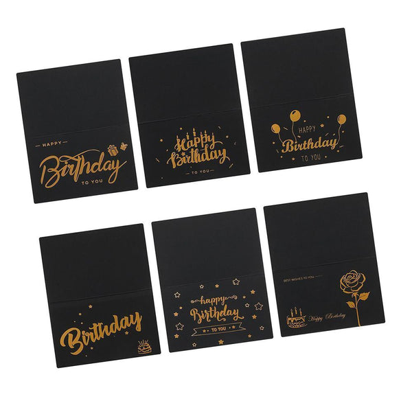 Exquisite Notecards Black Wish Card Greeting Card Envelope Happy Birthday Gift