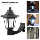 Outdoor Solar Powered Wall Lantern LED Lights Garden Waterproof Landscape Lamp