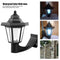 Outdoor Solar Powered Wall Lantern LED Lights Garden Waterproof Landscape Lamp