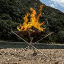 Outdoor Camping Fire Rack Grill Folding Detachable Barbecue Grill (Medium) Newly