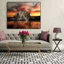 Painting By Numbers DIY Kit Lonely Leopard Canvas Oil Art Picture for Home Decor