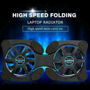 Foldable Mini Notebook Cooler Laptop USB Double Cooling 7T6T V0L1 Fan Stand Z0U6