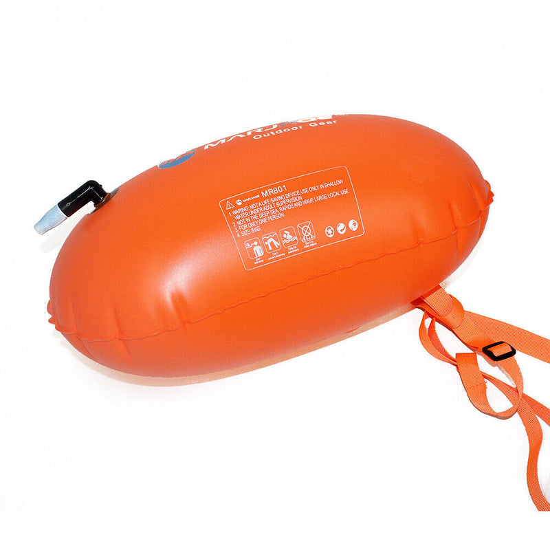 Inflatable Swimming Float Air Dry Bag PVC Buoy Water Sport Bag (Orange) Newly