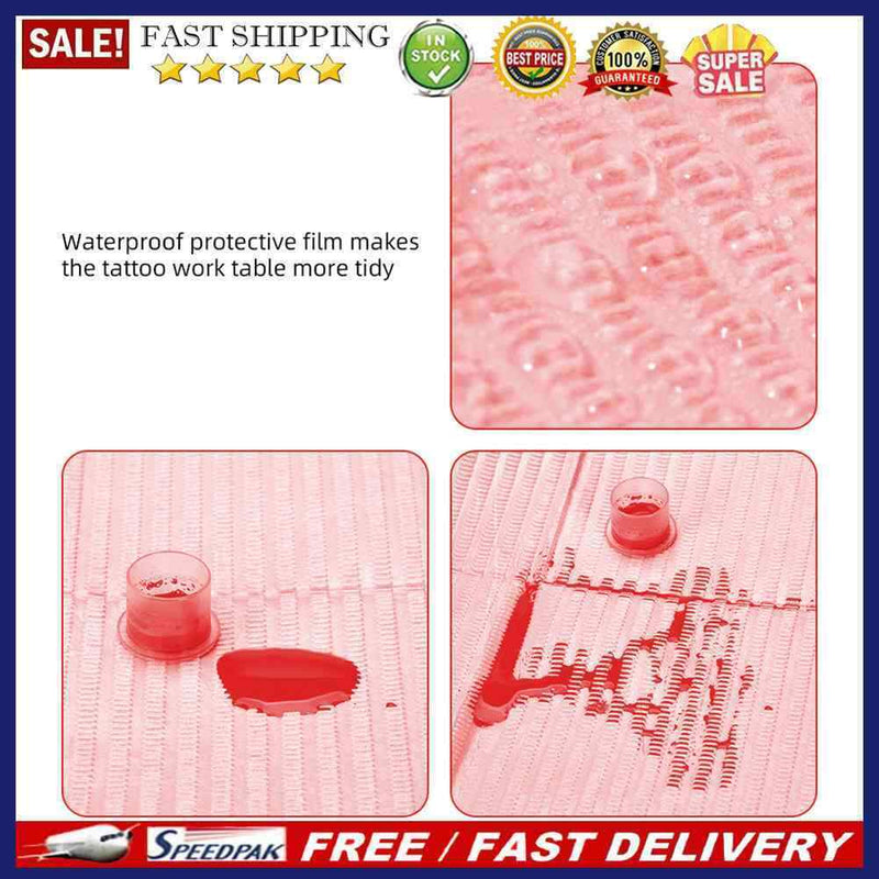Disposable Tattoo Table Cloth Anti-Oil Sanitary Bed Sheet (125pcs)(Pink)