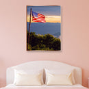 Full Drill Square Diamond Painting Kit DIY 5D American Flag Rhinestone Drawing