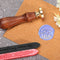 25mm Round Shaped Fire Lacquer Sealing Wax with Handle Brass Copper Animal Stamp
