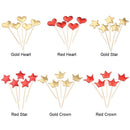 Birthday Party Decor Party Cake Topper Cup Cake Decoration Cake Insert Flags