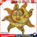 Metal Sun Moon Art Crafts Rust-proof Wall Ornament Gift Home Garden Decor Newly