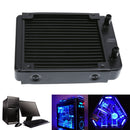 1Pc 120mm 18 Tubes Aluminum Computer Water Cooling Radiator Heat Sink Part