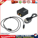 Optical Digital Stereo SPDIF Toslink Coaxial Signal to Analog Adapter (C) Newly