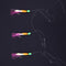 3Pcs Saltwater Hairy Hook Rigging for Herring Fishing Skin Tinsel Feathers