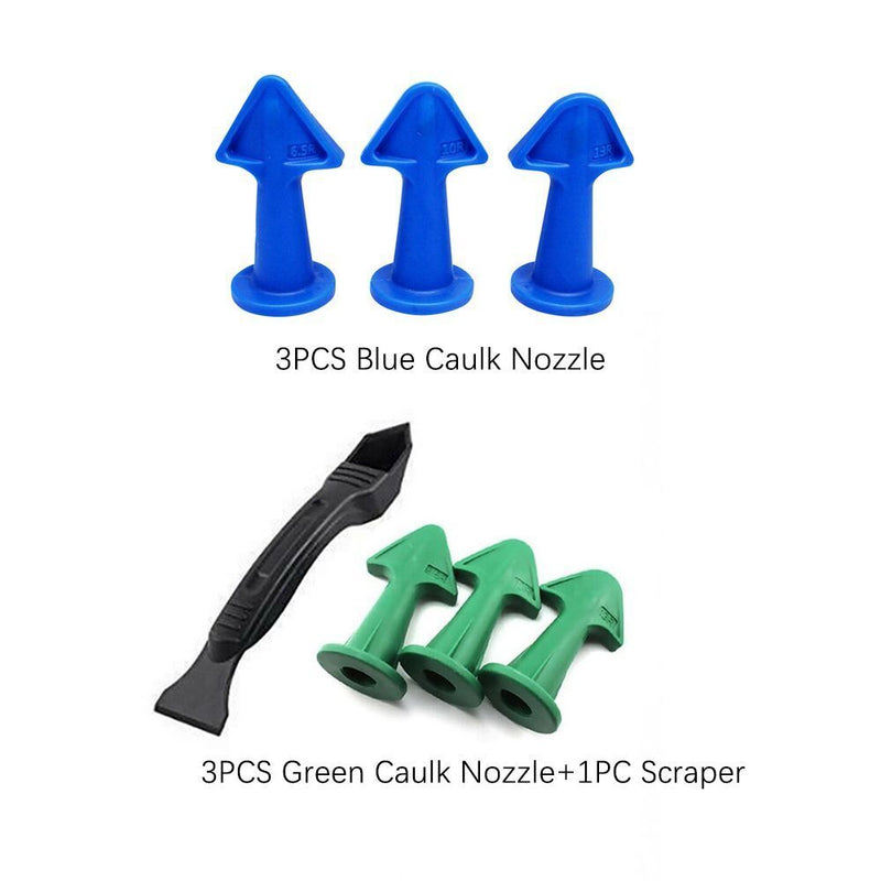 Silicone Squeegee Grout Scraper Caulking Finisher Sealant Nozzle Glue Remover