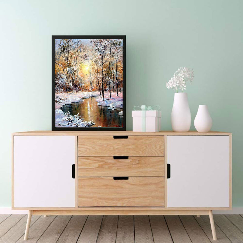 DIY Diamond Painting Kits Full Round Drill Sunset Woods Mosaic Home Decorat